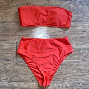Forever 21 orange two piece bikini